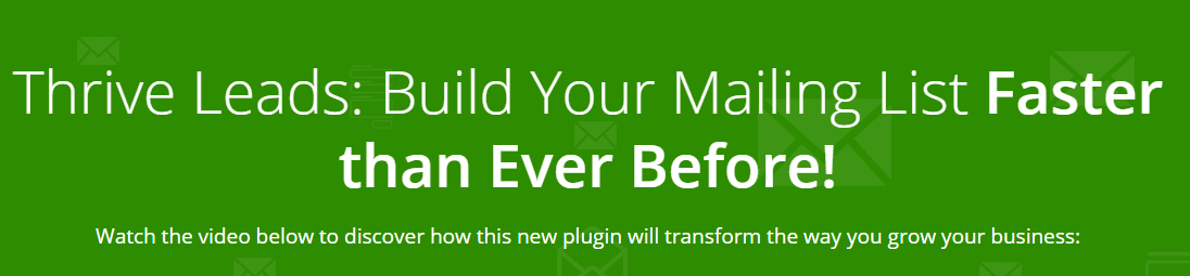 Thrive Leads wordpress subscription plugin