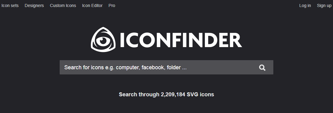 iconfinder website design tool